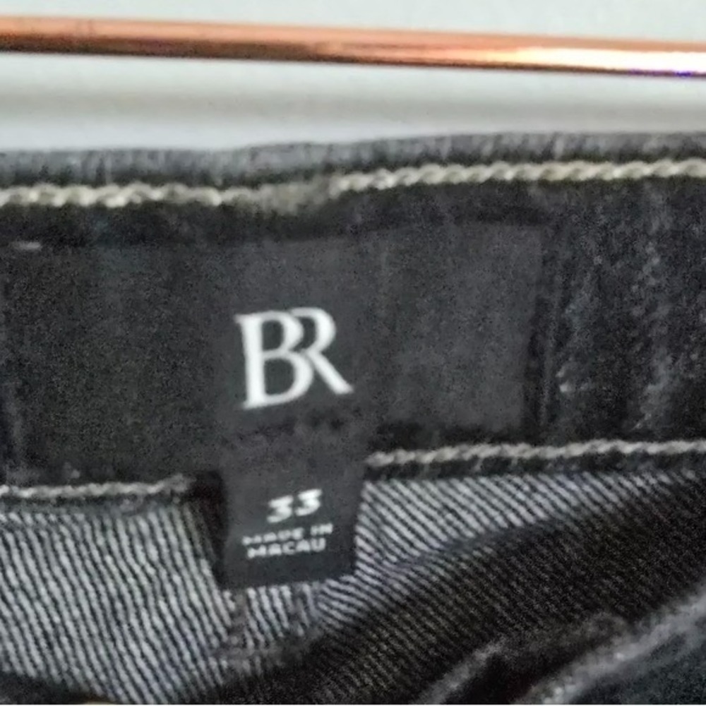 Banana Republic NEW Ranger Washed Black Straight Leg Jeans Womens SZ 33 Western - Picture 10 of 14